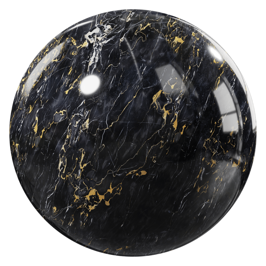 Glossy Marble Slab Texture, Portoro Gold