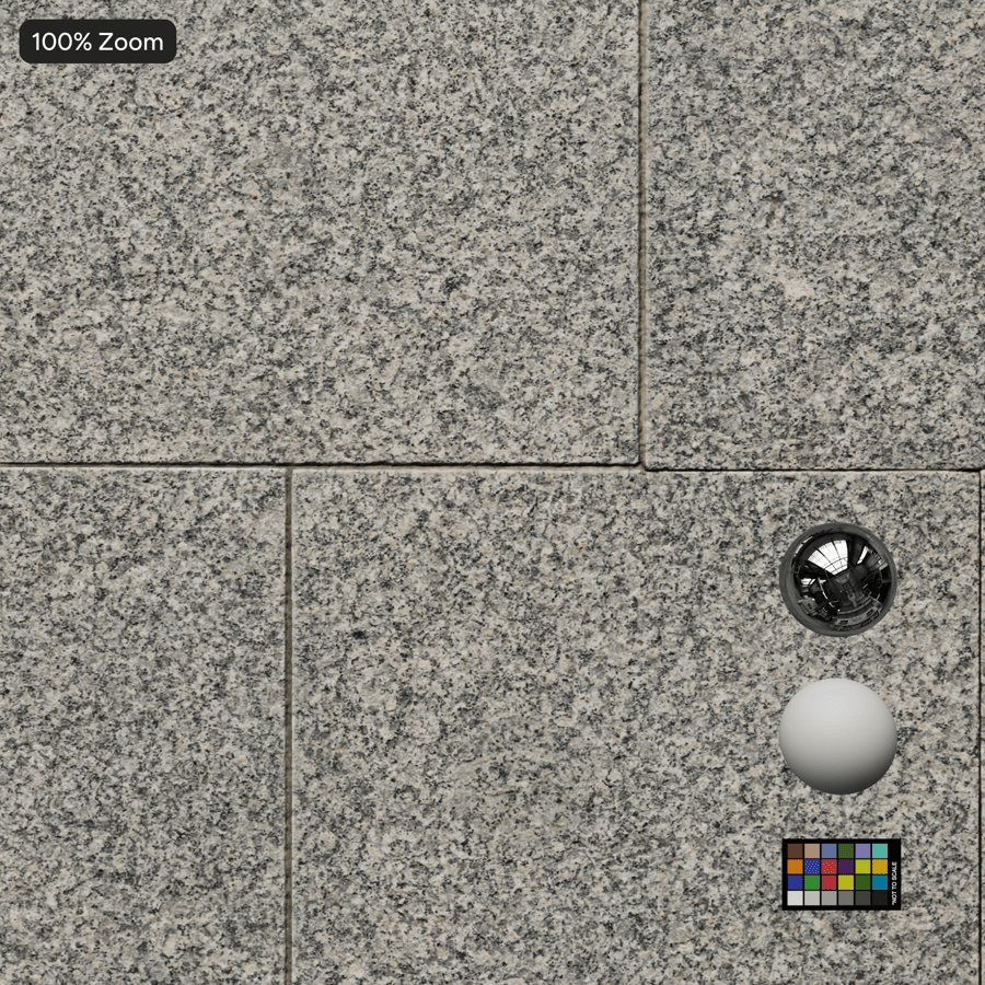 Staggered Granite Paving Slab Texture, Grey