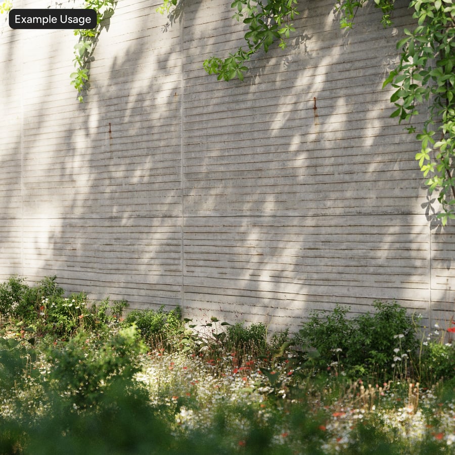 Thin Board Form Concrete Wall Texture