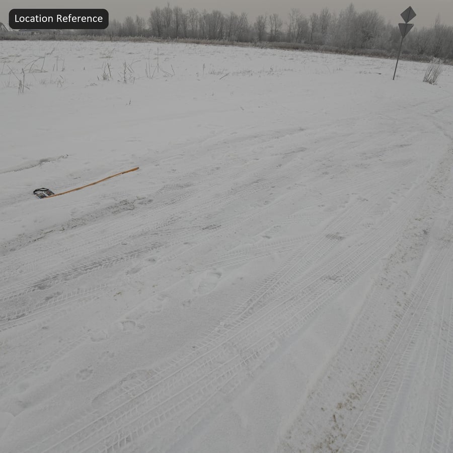 Footprint and Tire Track Snow Texture