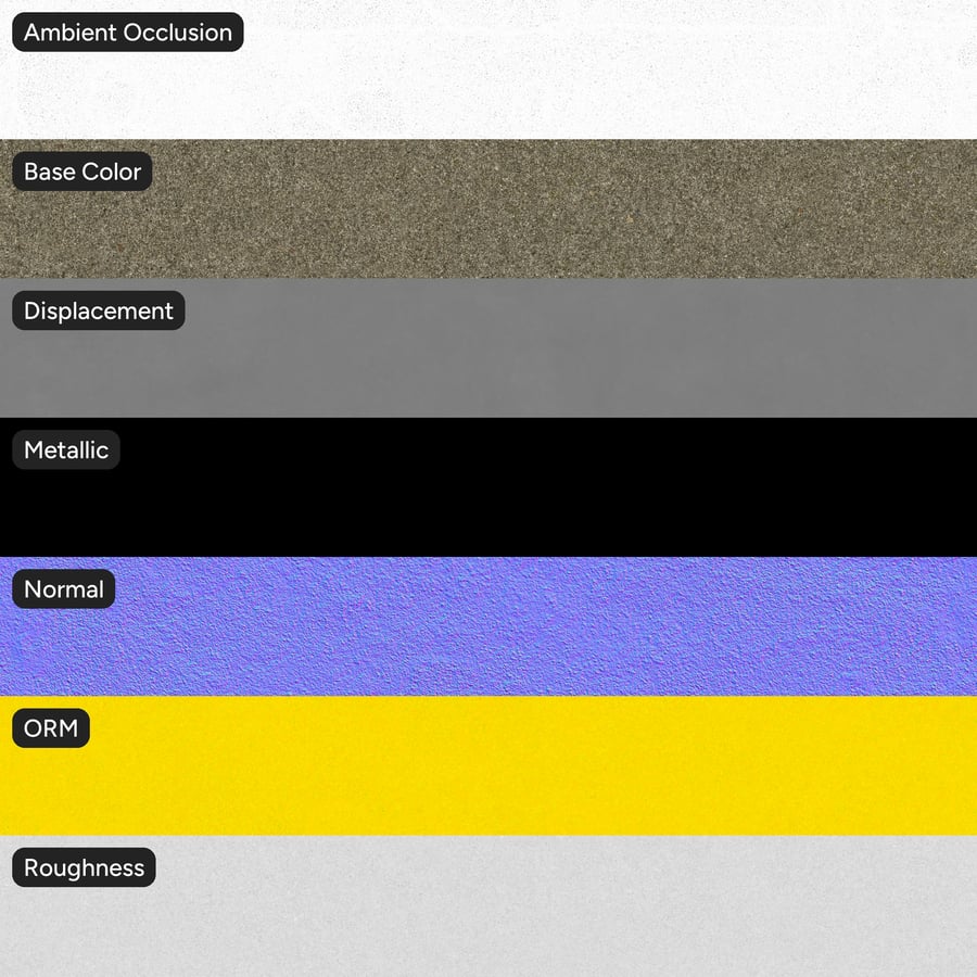 Fine Exposed Aggregate Concrete Texture, Warm Grey