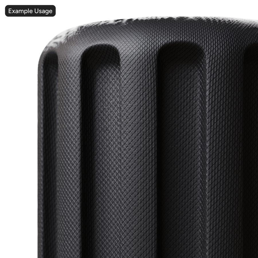 Textura de plástico com molde de diamante, preto
