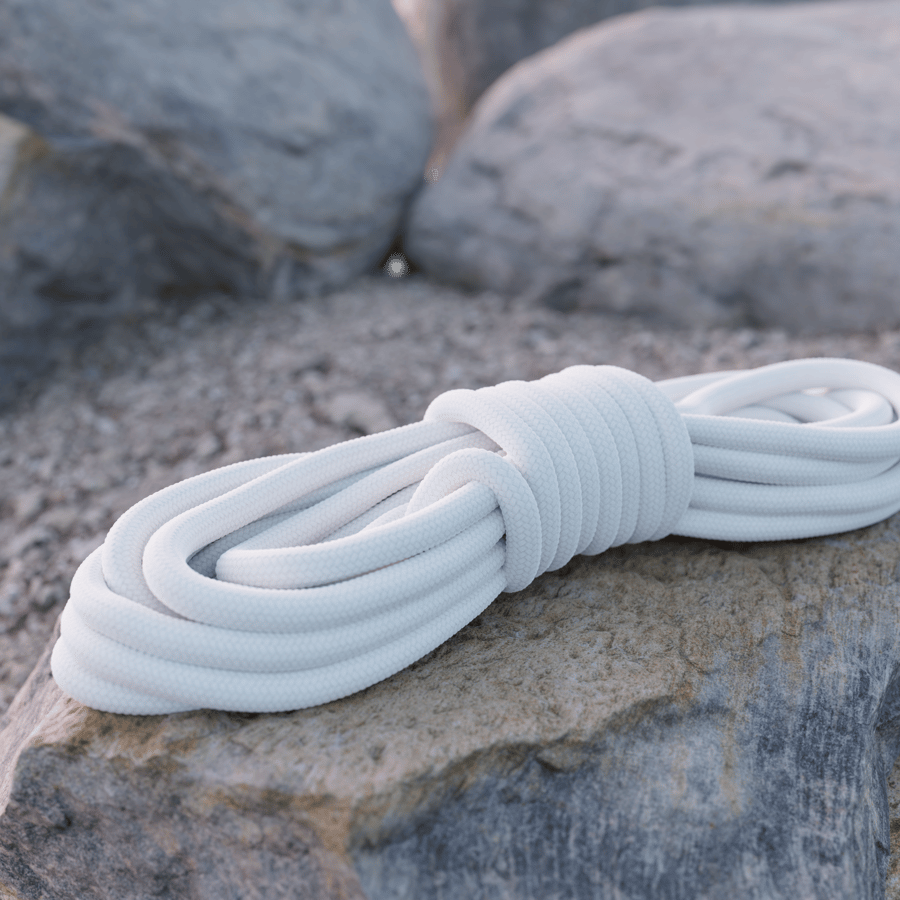 Braided Power Cord Texture, White