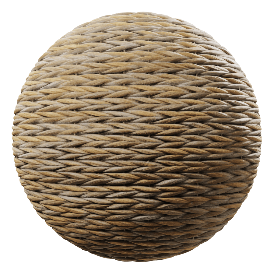 Rattan Chevron Weave Texture, Beige