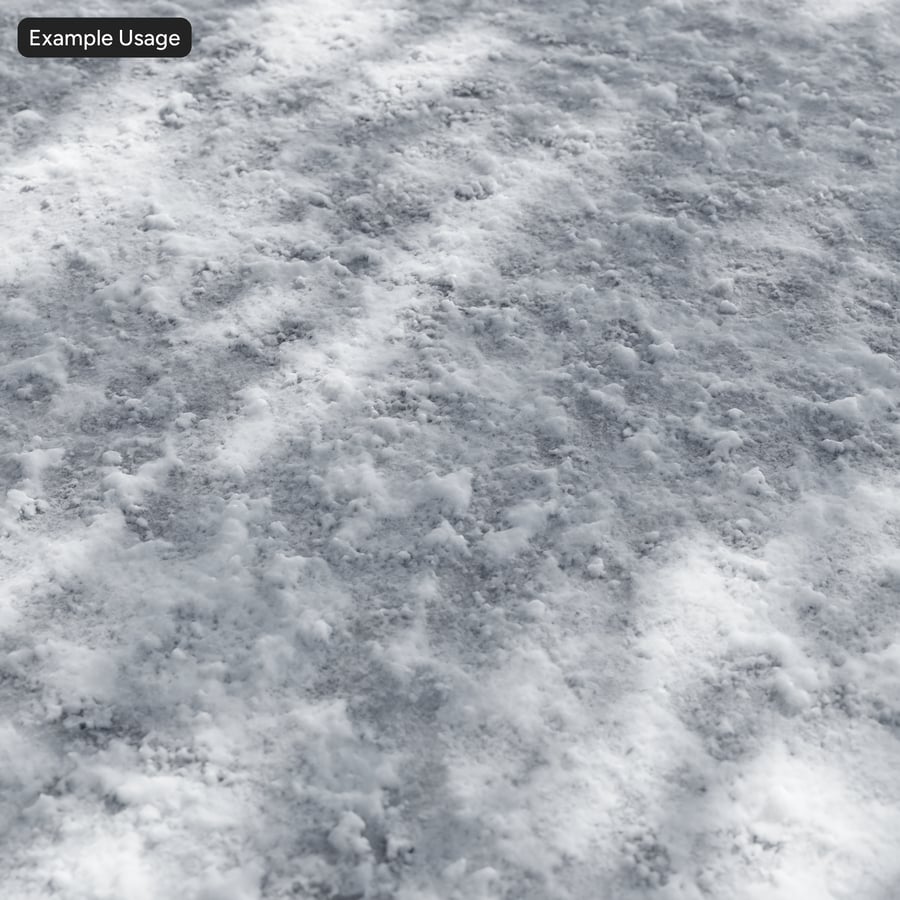 Texture d'empreintes de pas sur l'asphalte enneigé