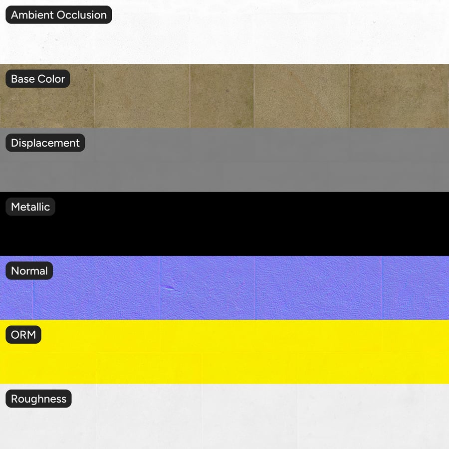 Algerfärgad prickig stenbeläggning