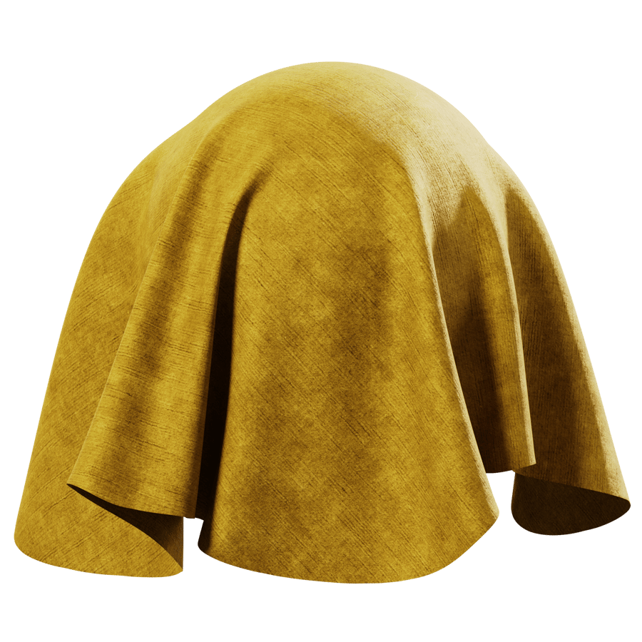 Mustard Linen Velvet Upholstery Fabric Texture