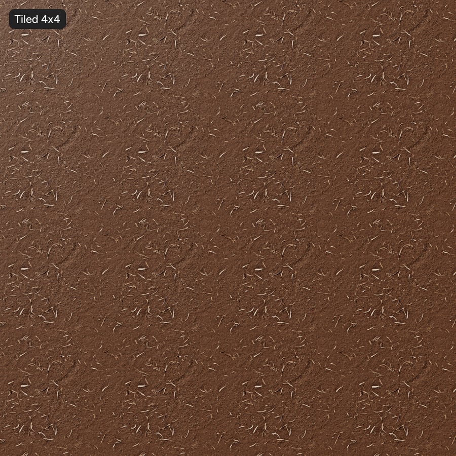 Solo com textura de folhas longas