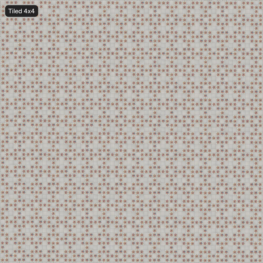 Texture de carreaux en céramique à motif floral