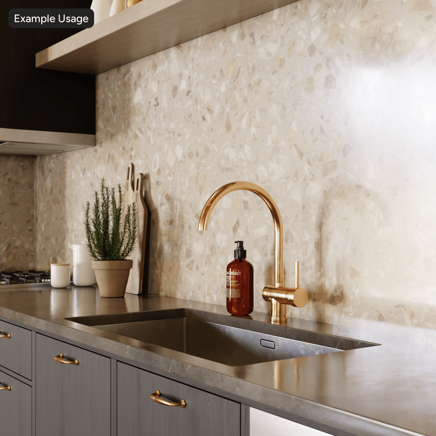 Speckled Boho Terrazzo Texture, Beige