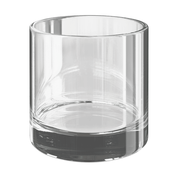 Short Empty Vintage Drinking Glass Model