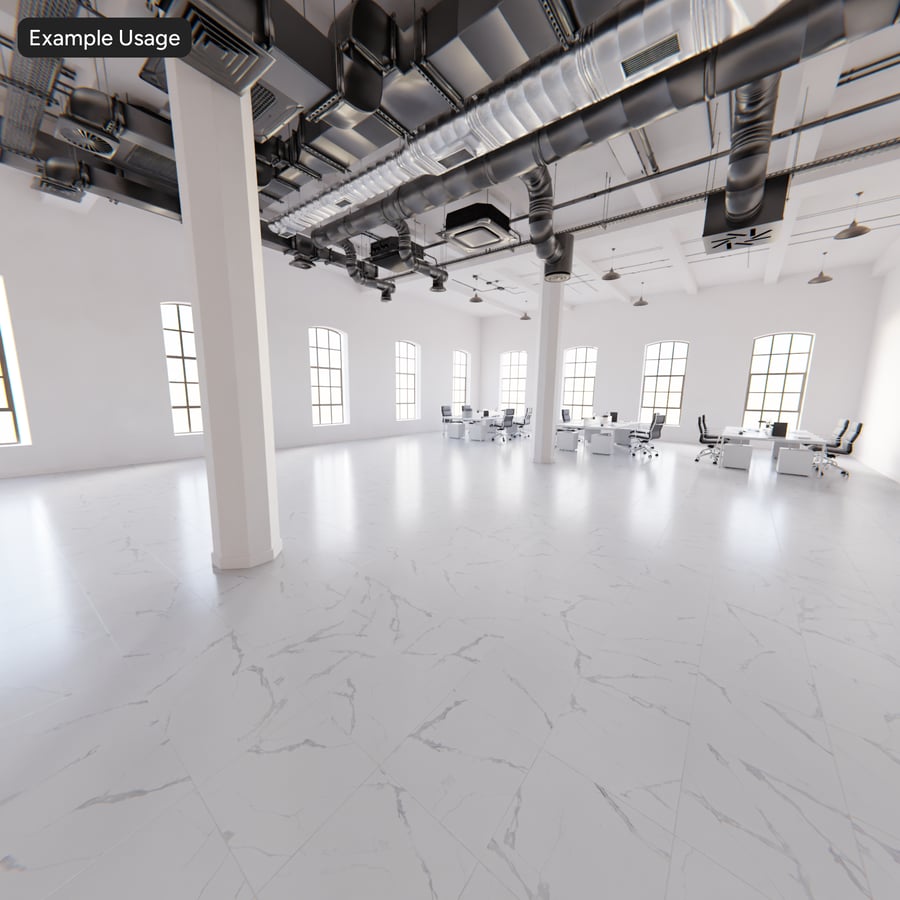 Square Quartz Matte Tile Texture, Arctic White