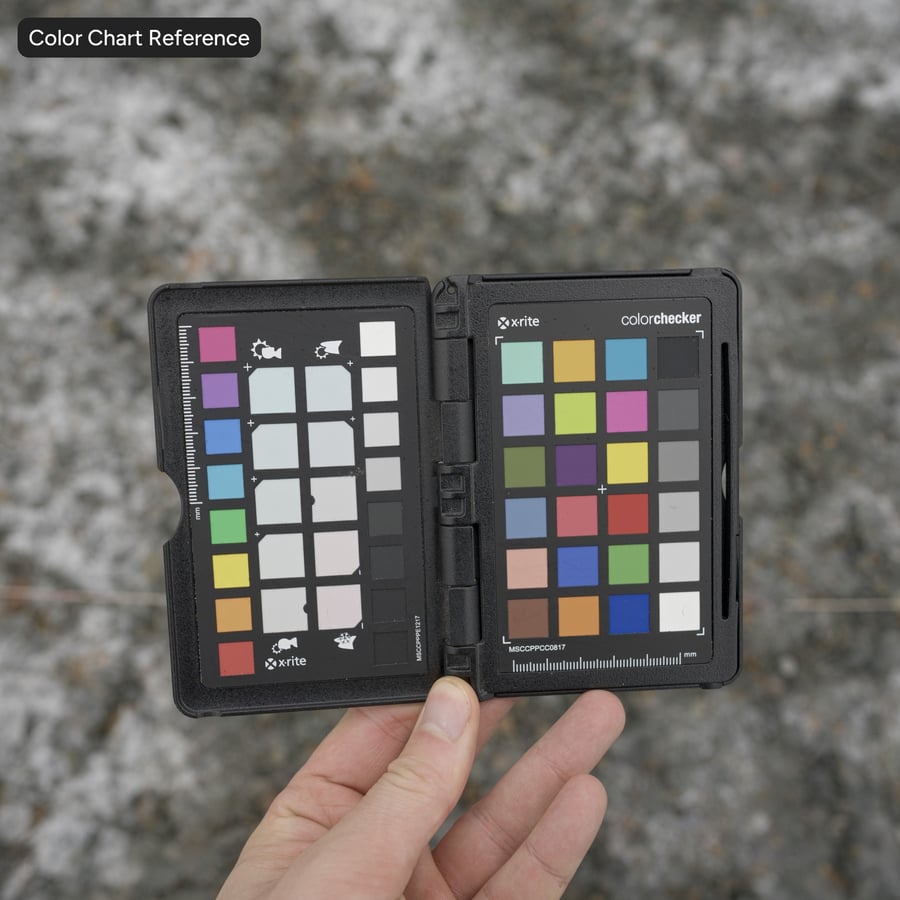 Snow on Mixed Gravel Texture