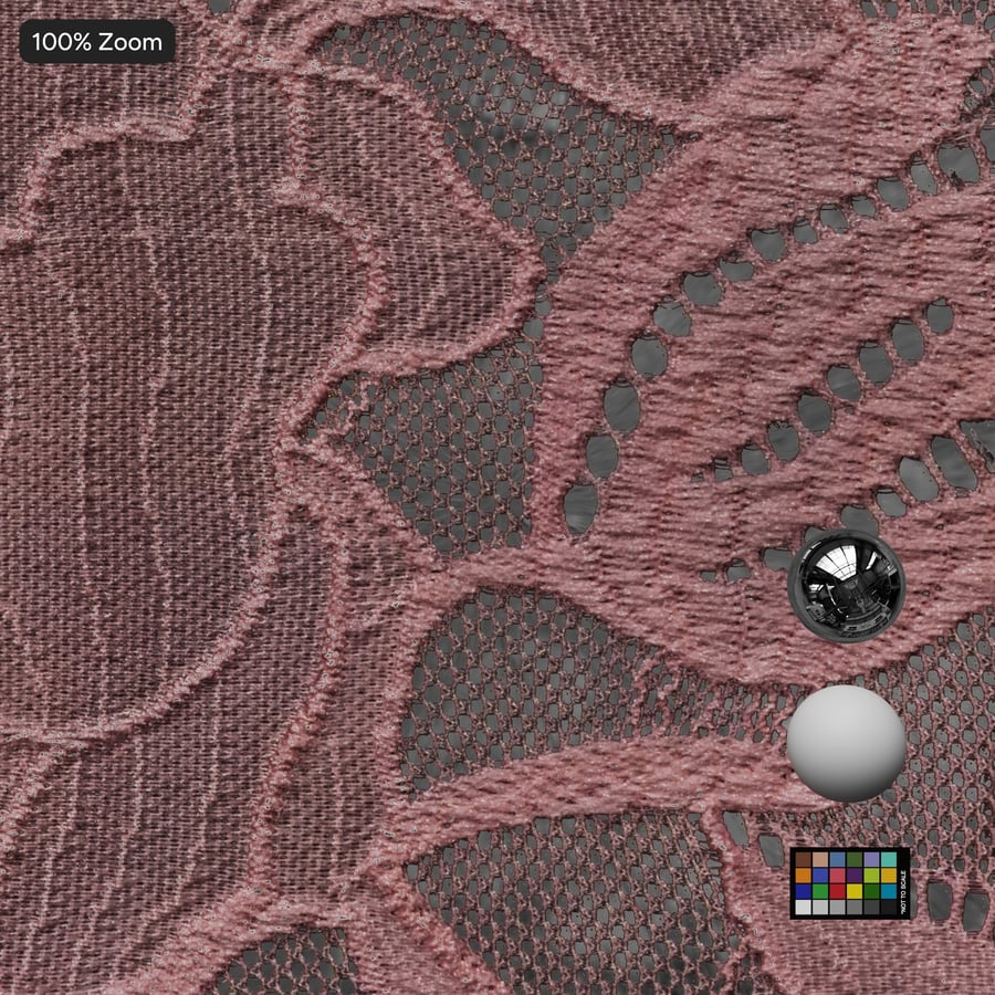 花朵蕾丝织物纹理，粉红色