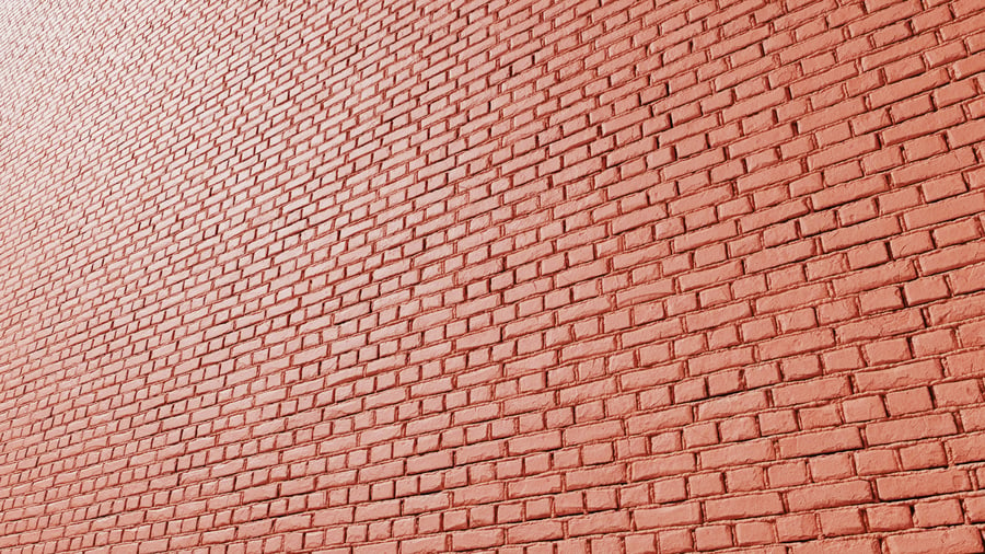 Painted English Bond Brick Texture, Red