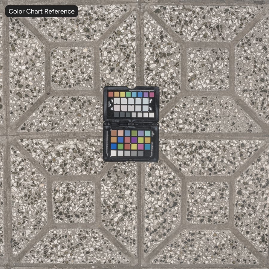 Terrazzo Siersteen Bestrating Textuur