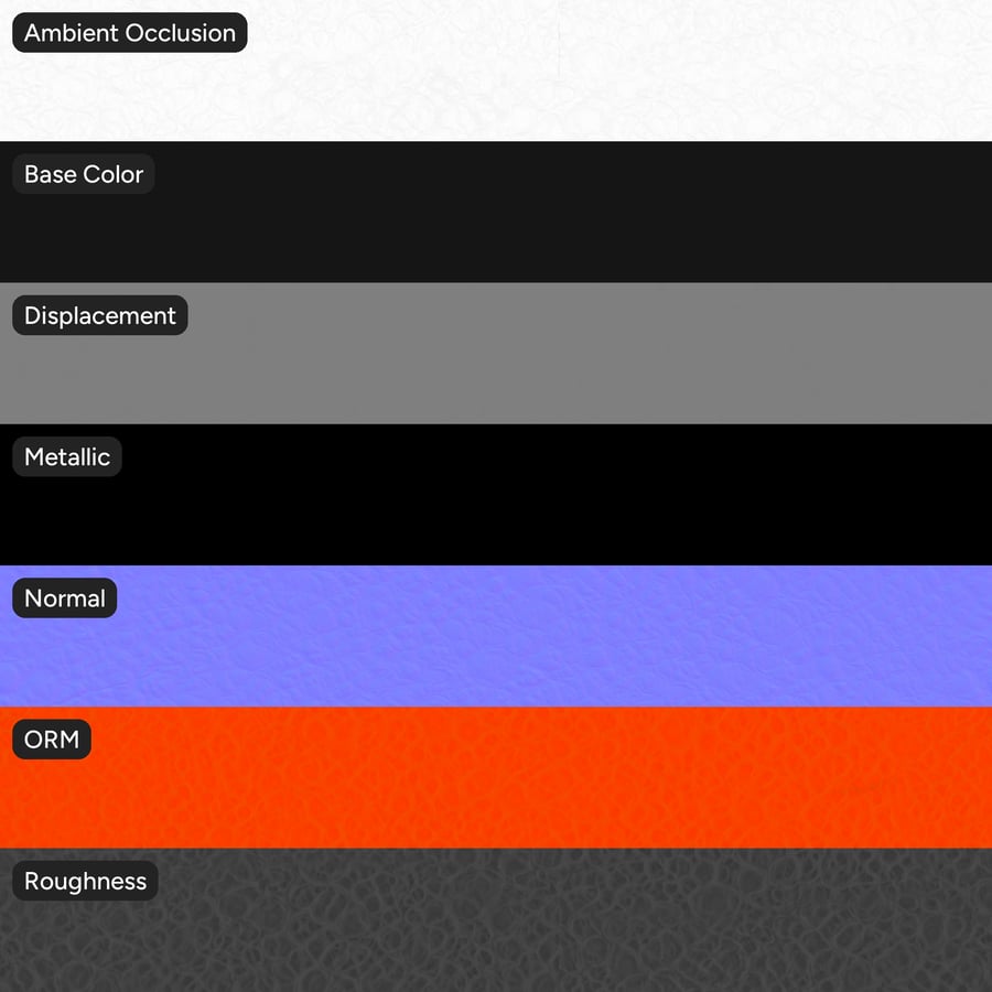 Crawl Glazed Ceramic Pottery Texture, Matte Black