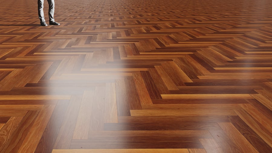 Herringbone Oak Wood Board Texture, Warm Brown