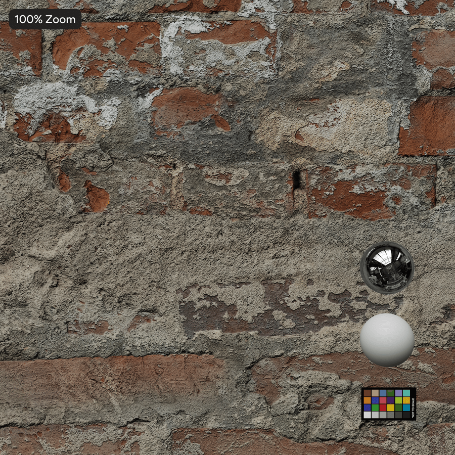 Texture d'un mur en briques plâtrées endommagé