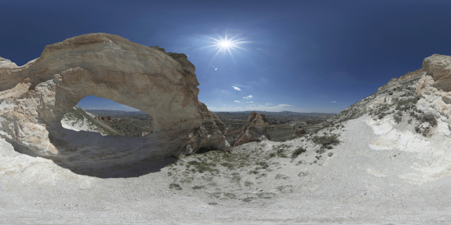 Cappadocia Rocky Overhang Clear Afternoon HDRI