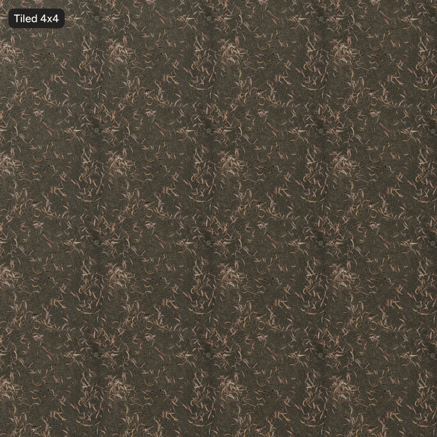 沥青上的落叶纹理