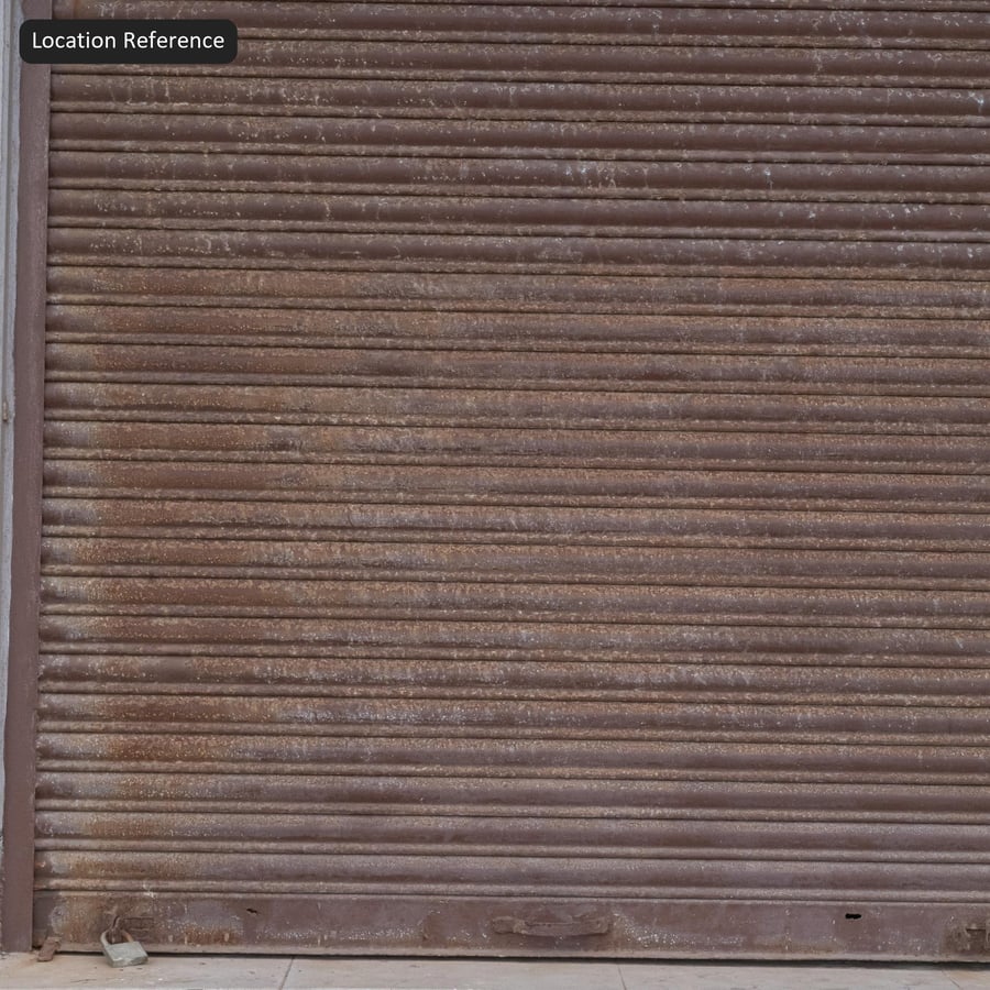 Porte roulante rouillée Texture métallique