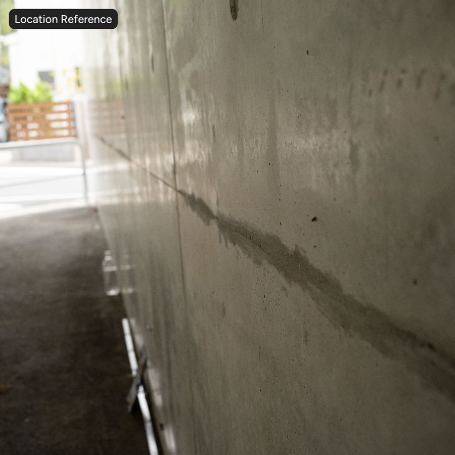 Panel with Tie Hole Concrete Wall Texture