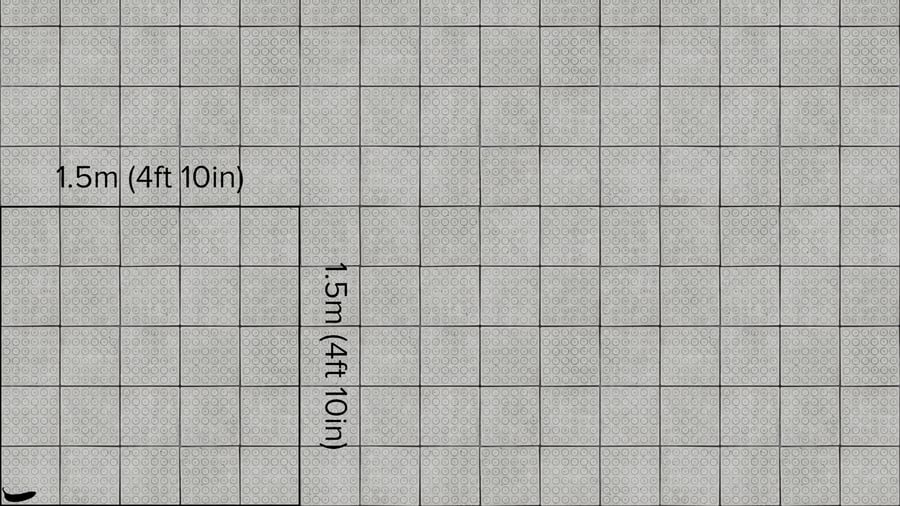 Tactile Dots Paver Texture, White