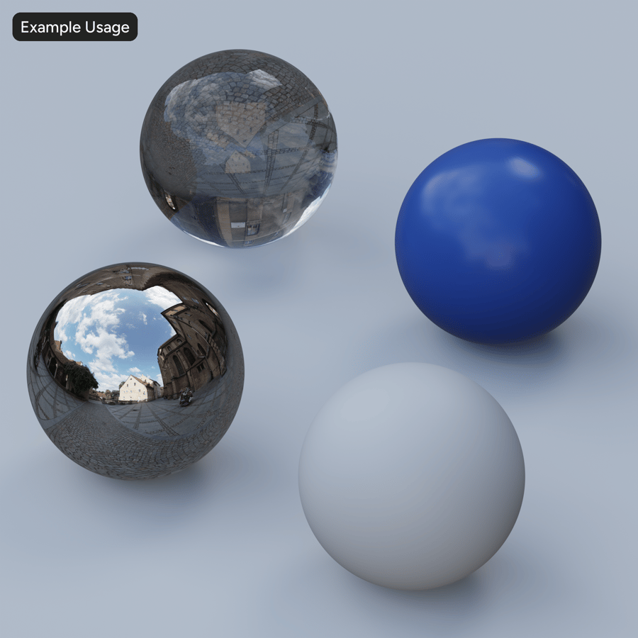 HDRI de praça histórica europeia, parcialmente nublado