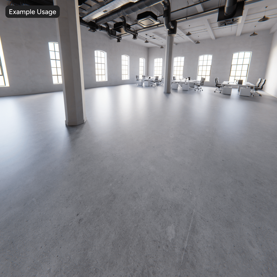 Worn Poured Concrete Floor Texture, Mid Grey