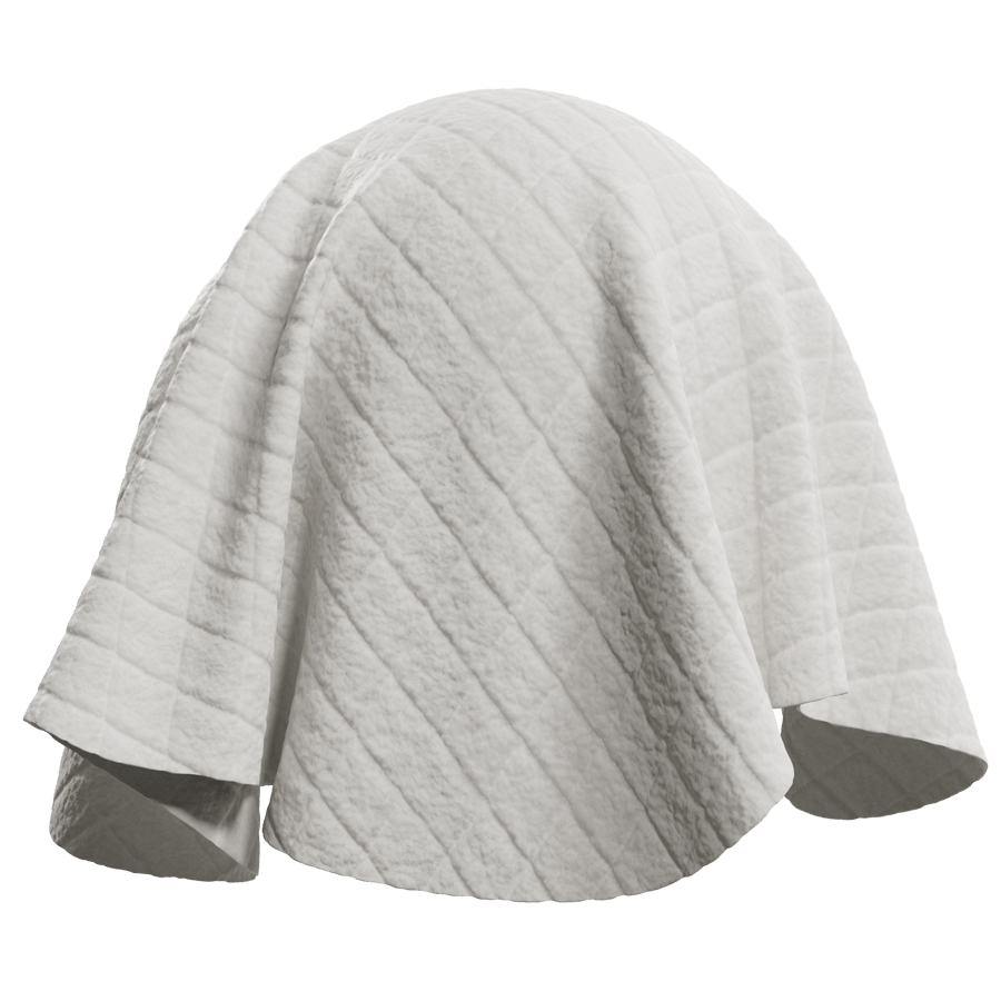 Diamond Sherpa Fabric Texture, White