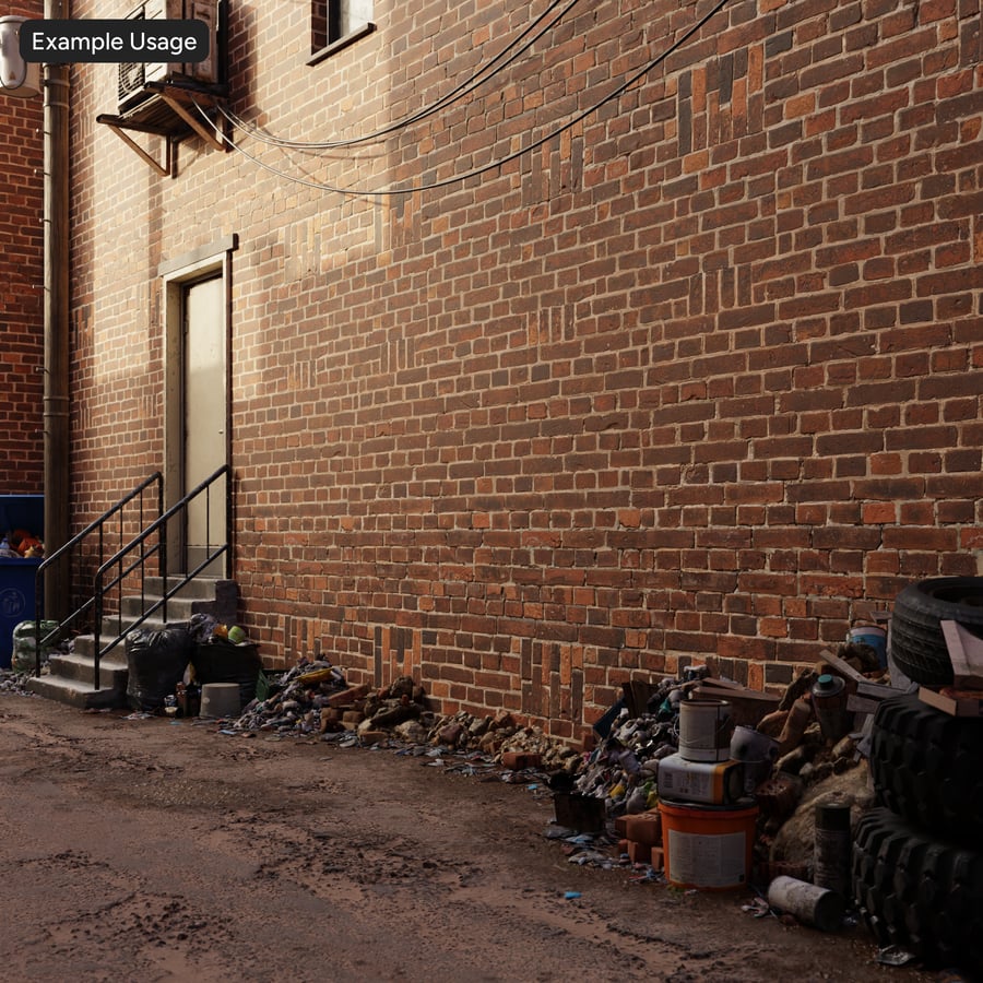 Texture murale en briques à motif Old English Bond, rouge