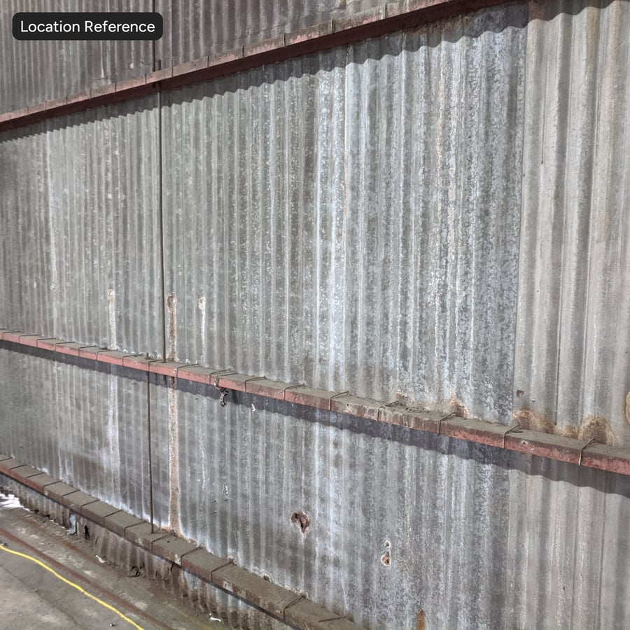 Roestige golfplaat textuur