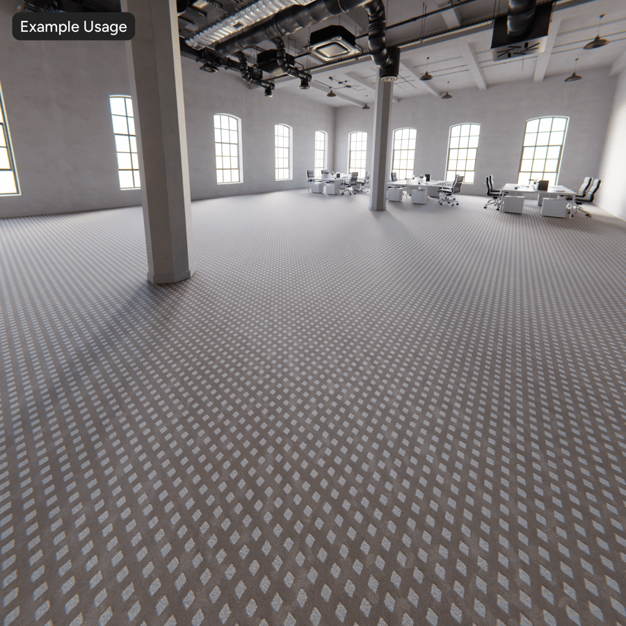 Textura de pavimento de alcatifa Checkerboard Cut &amp; Loop Pile, castanho moca