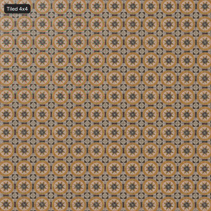 Textura de azulejo mate com padrão quadrado, Starburst
