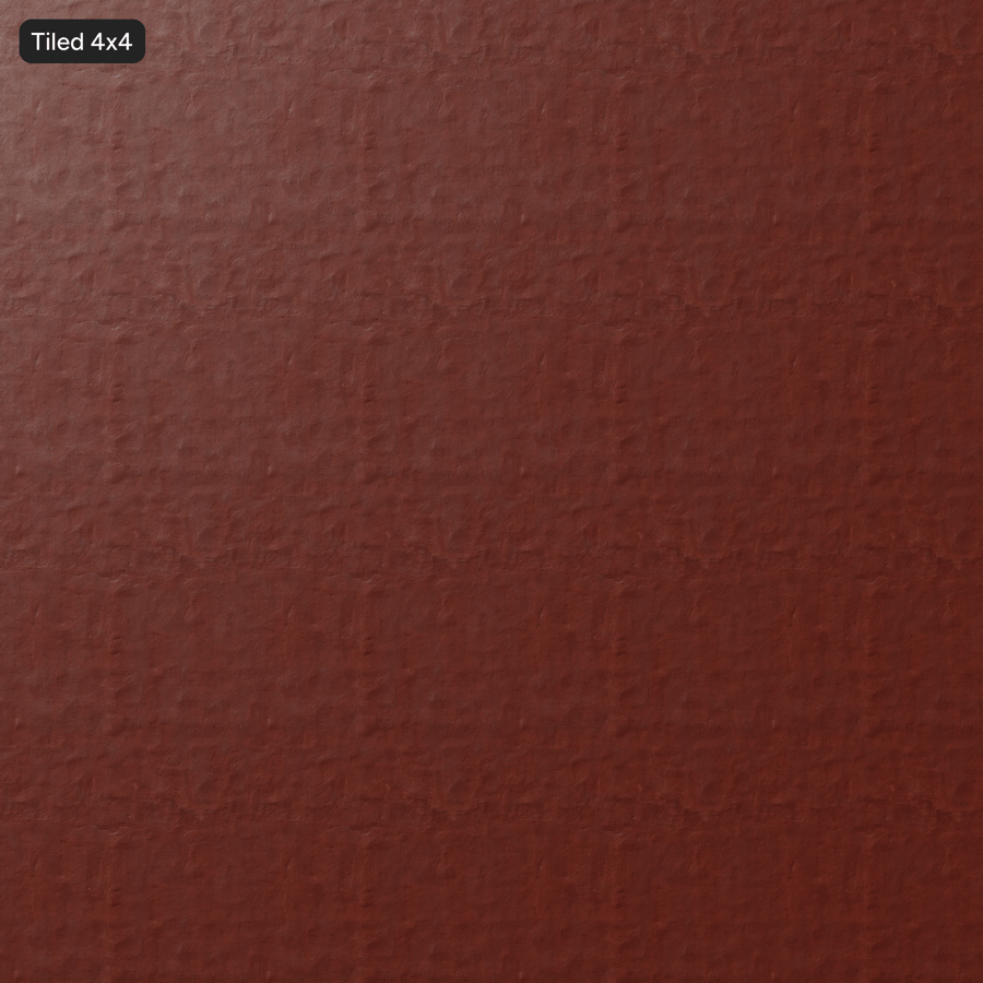 Geschilderd pleisterwerk, rood