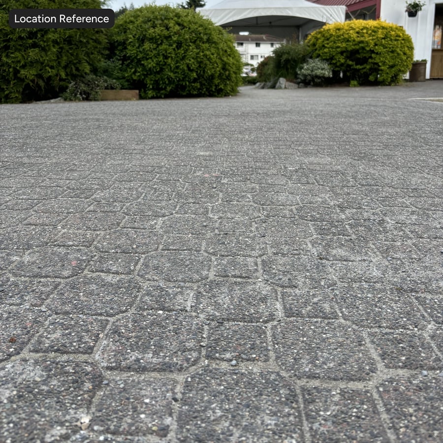 Textura de pavimento espelhado com agregado fino, castanho queimado