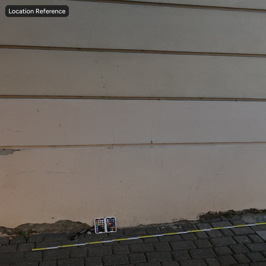 Wide Panel Painted Plaster Texture, Chalk White