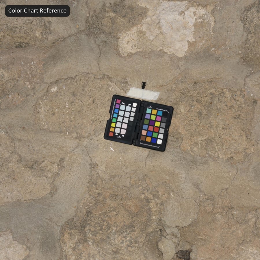 Cracked Mortared Stone Wall Texture, Beige