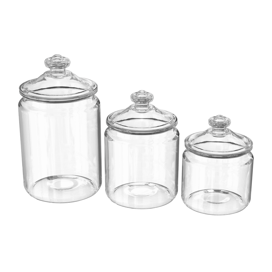 Glass Lidded Canister Set Models