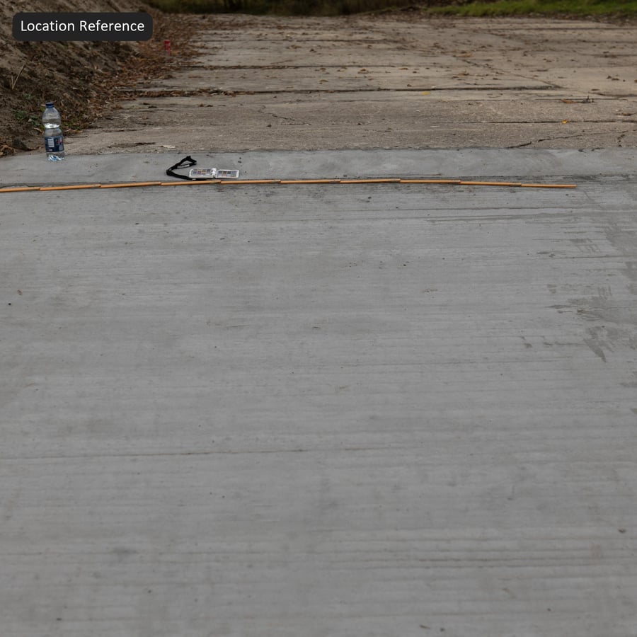 Trama di marciapiede in calcestruzzo scanalato, blu