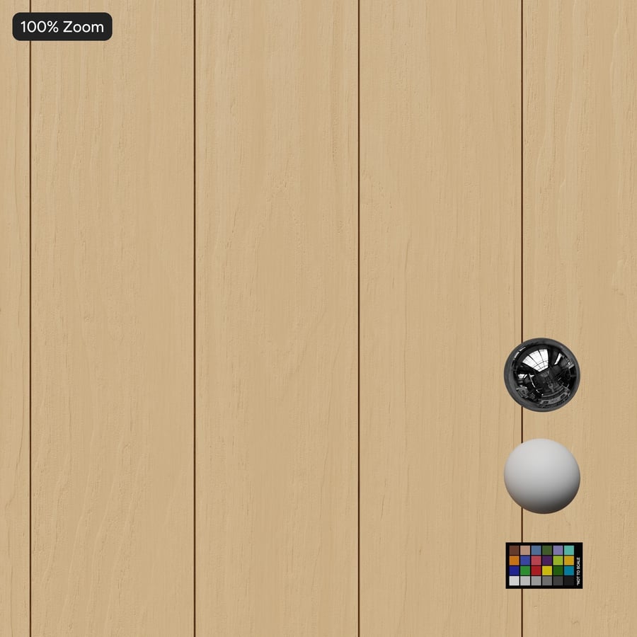 Smooth Accoya Wood Board Texture, Light Ivory