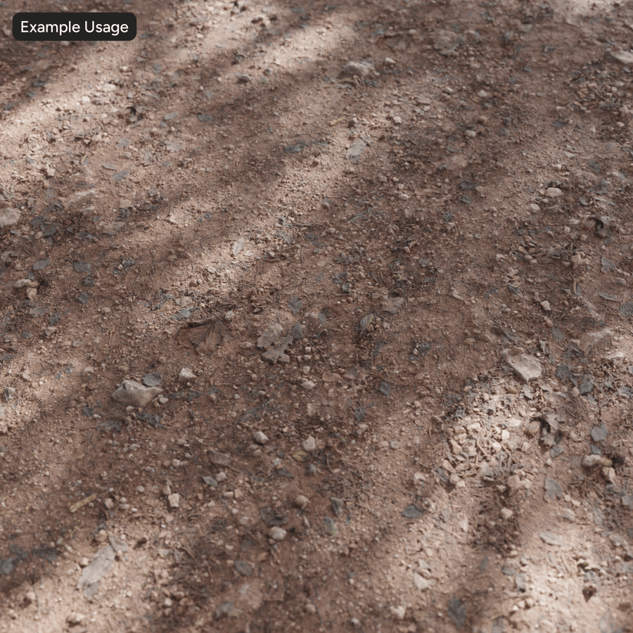 Pine Leaves on Forest Ground Texture