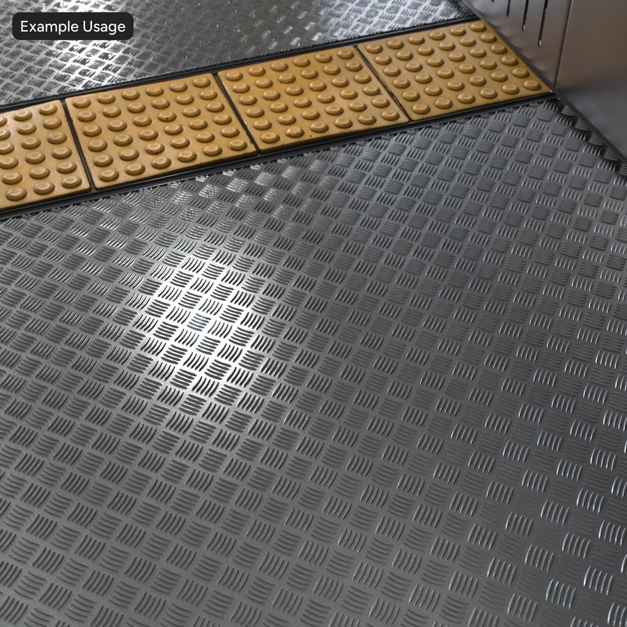 Quad Tread Plate Metal Texture