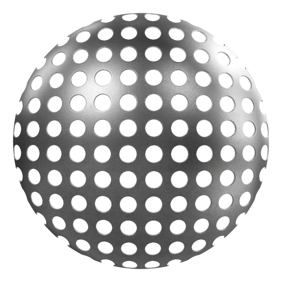 Perforated Large Holes Metal Texture