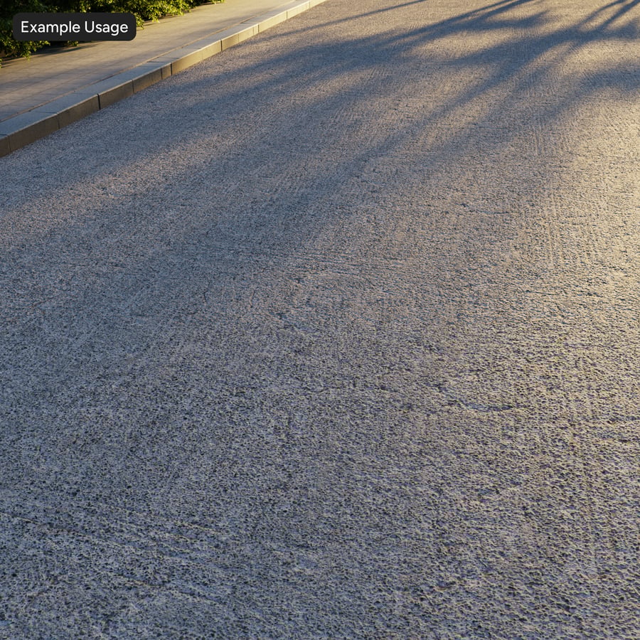 Aggregate Asphalt Road Texture