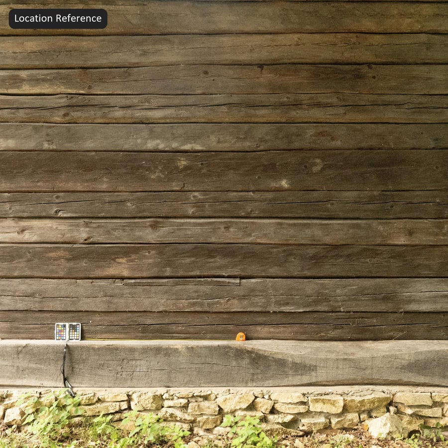 Texture murale du bardage en rondins de bois rugueux