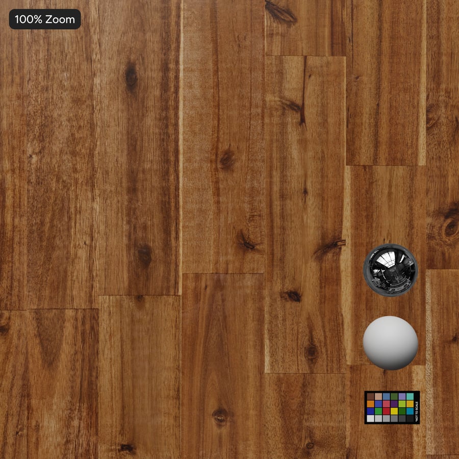 Oak Wood Board Texture, Knotted Brown