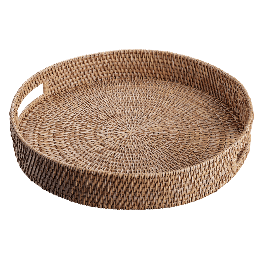 Round Rattan Tray Model