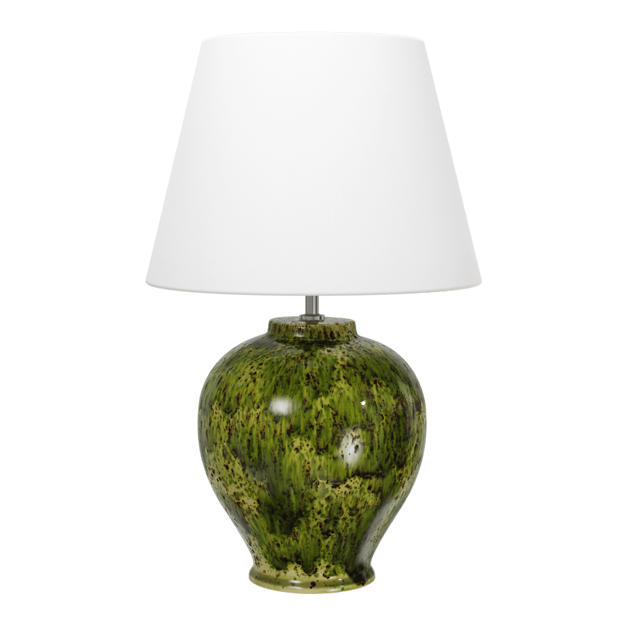 Eno Ceramic Kelantis Jungle Shade Lamp Model, Green